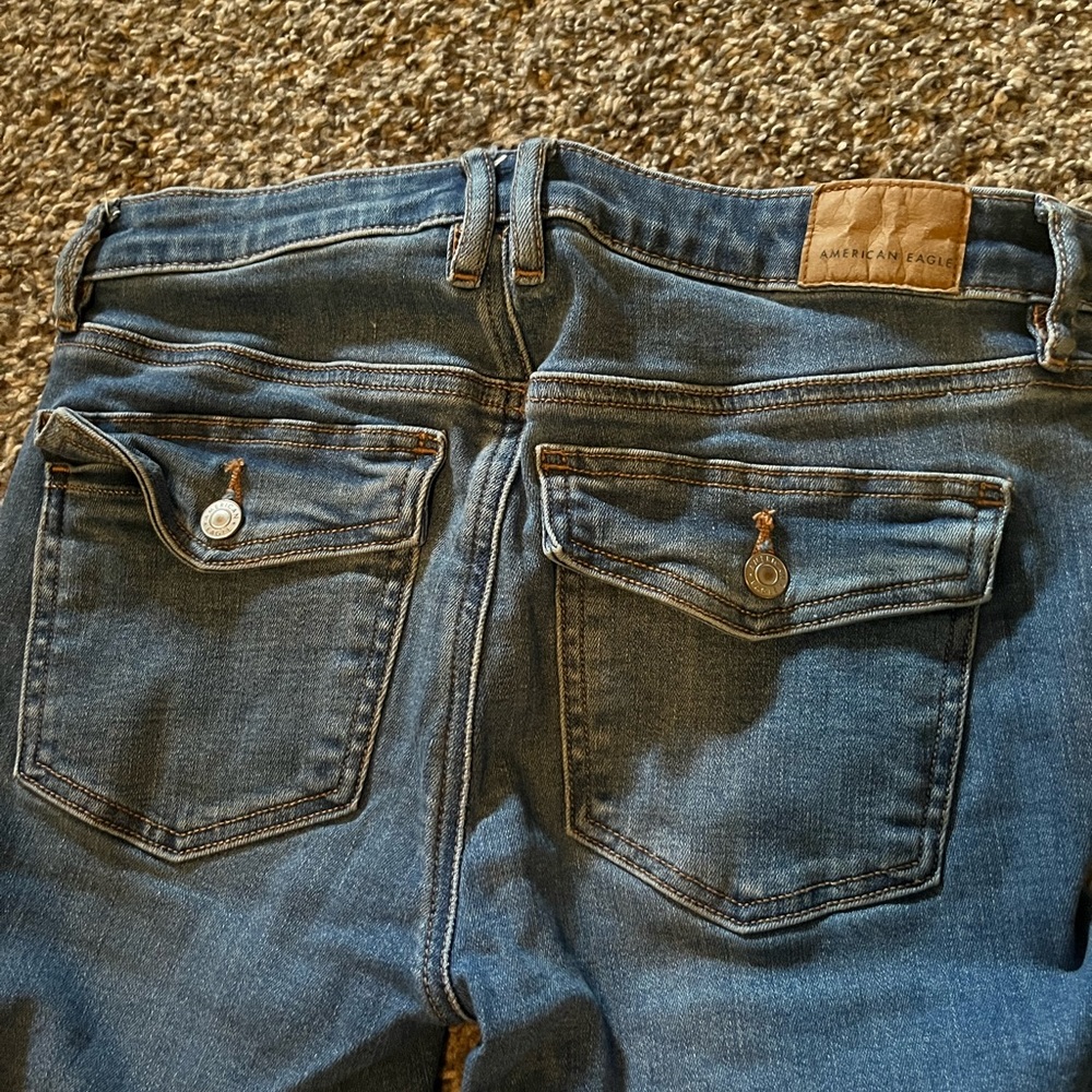 american eagle low rise flare jeans